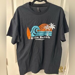 NWOT Gildan Black Avila Beach Graphic Tee L